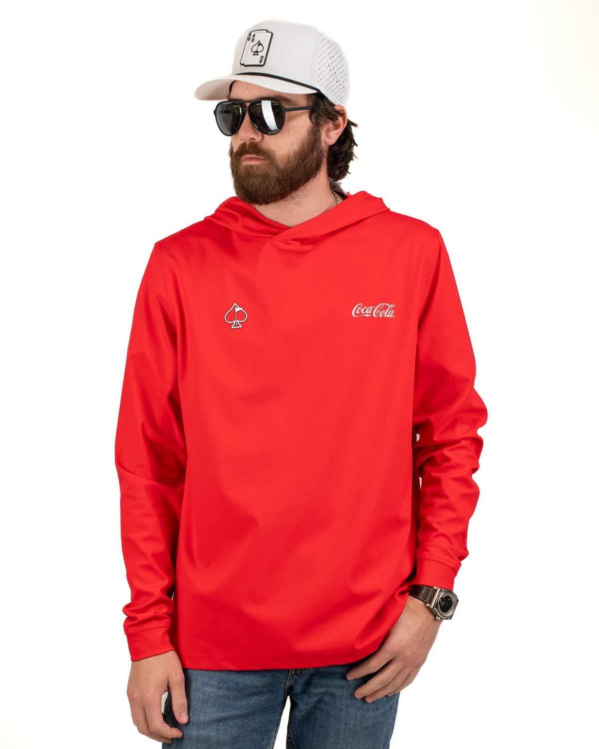 Performance Golf Hoodie - Coca-Cola Red - S - Club Rehab