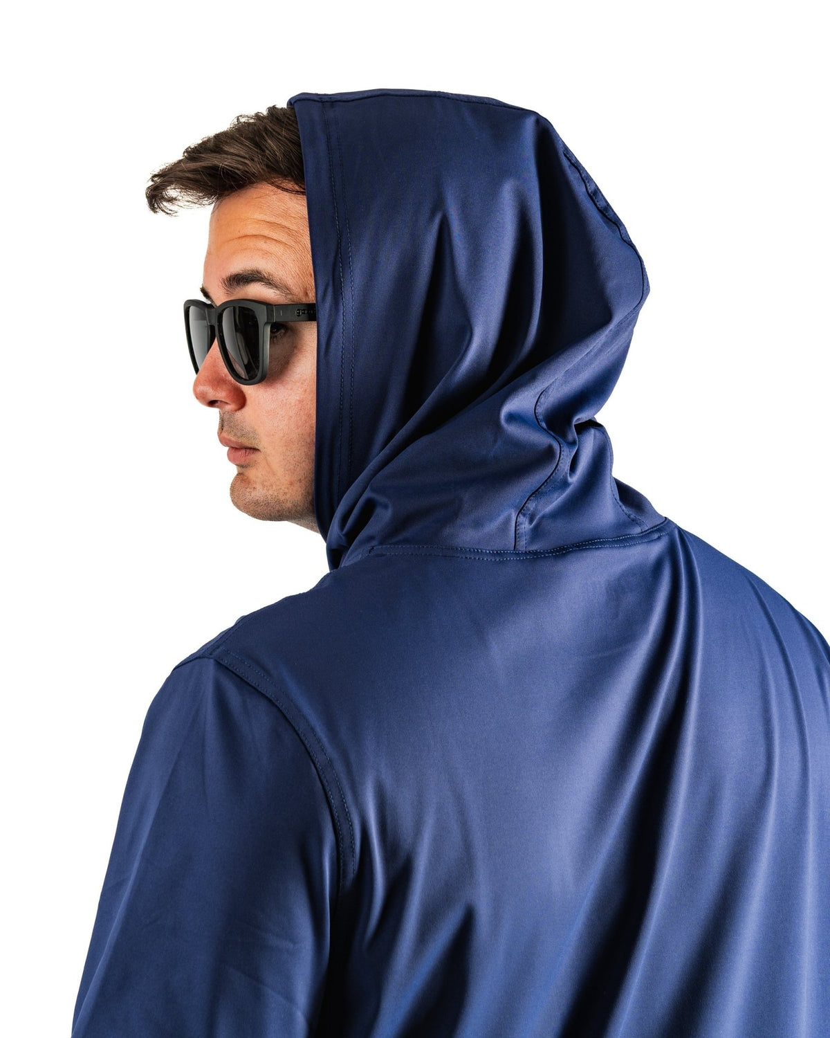 Performance Golf Hoodie - Flag Stick Navy and White - S - Club Rehab