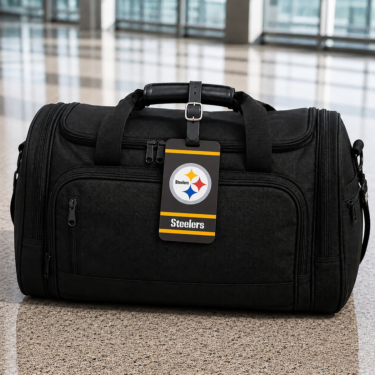 Pittsburgh Steelers plastic golf bag tag by Team Golf, product photo 5