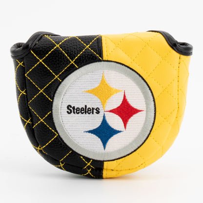 Pittsburgh Steelers Quilted Headcovers – Here We Go Collection - Mallet Putter Split - Club Rehab