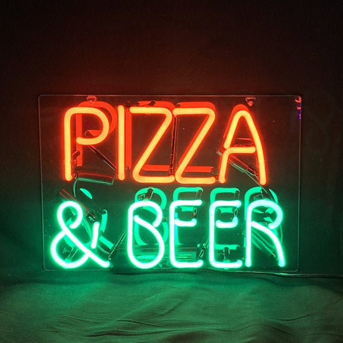 Pizza & Beer Neon Signs Light - Club Rehab