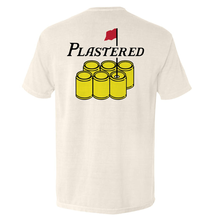 Plastered Logo - Comfort Colors Pocket Tee Ivory - Club Rehab