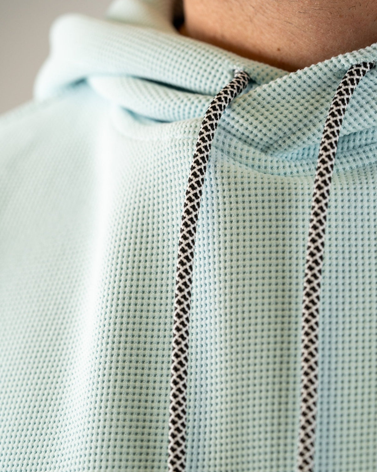 Player Preferred™ Waffle Grid Hoodie - Ice Blue - S - Club Rehab