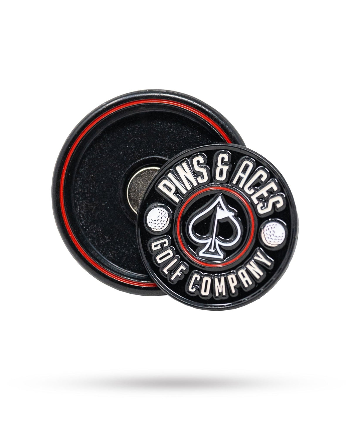 Pop Out Medallion Ball Marker - Black - Club Rehab