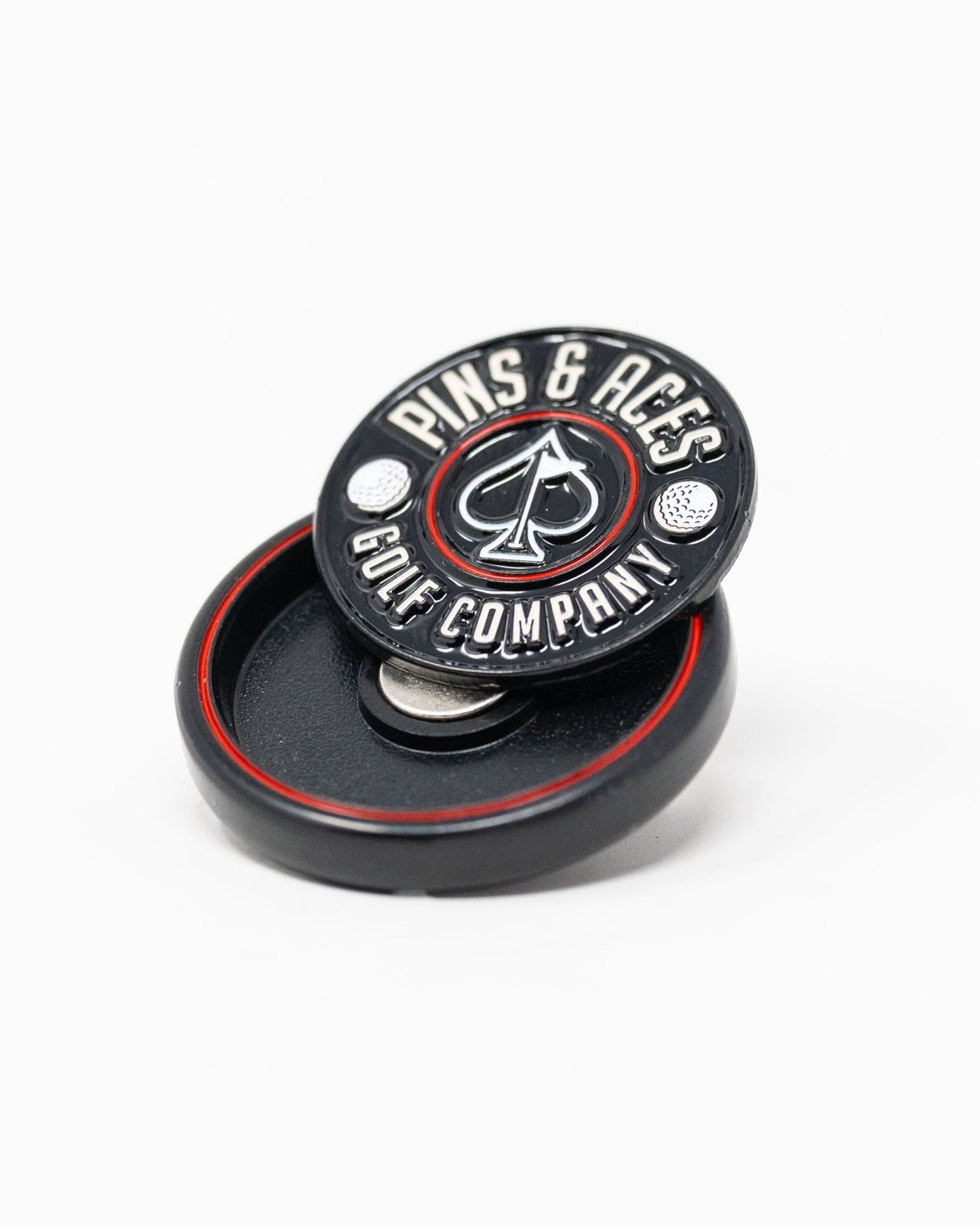 Pop Out Medallion Ball Marker - Black - Club Rehab