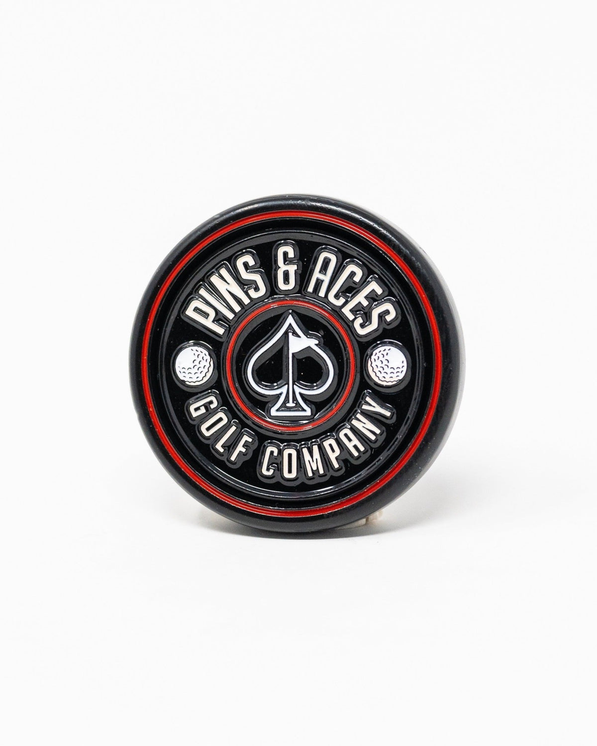 Pop Out Medallion Ball Marker - Black - Club Rehab
