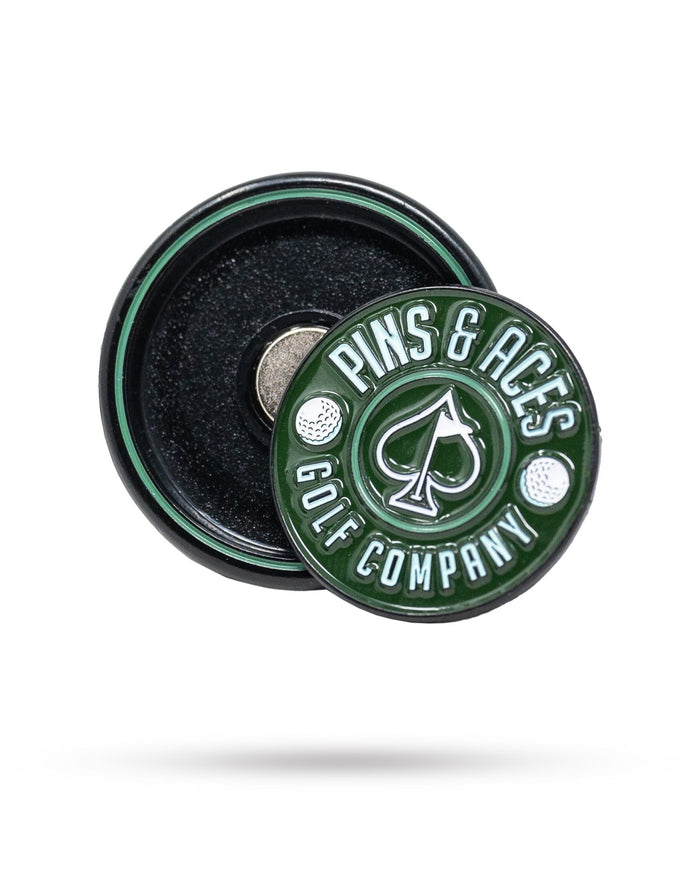 Pop Out Medallion Ball Marker - Green - Club Rehab