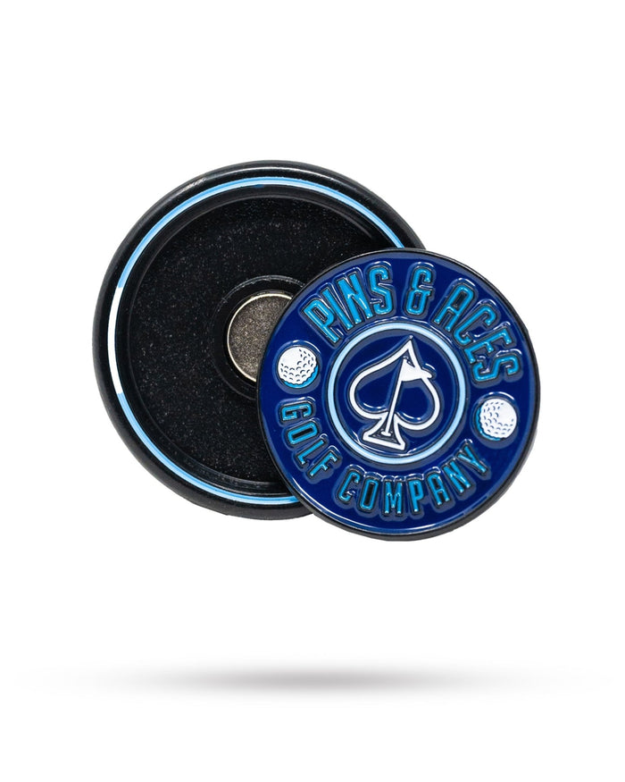 Pop Out Medallion Ball Marker - Navy - Club Rehab