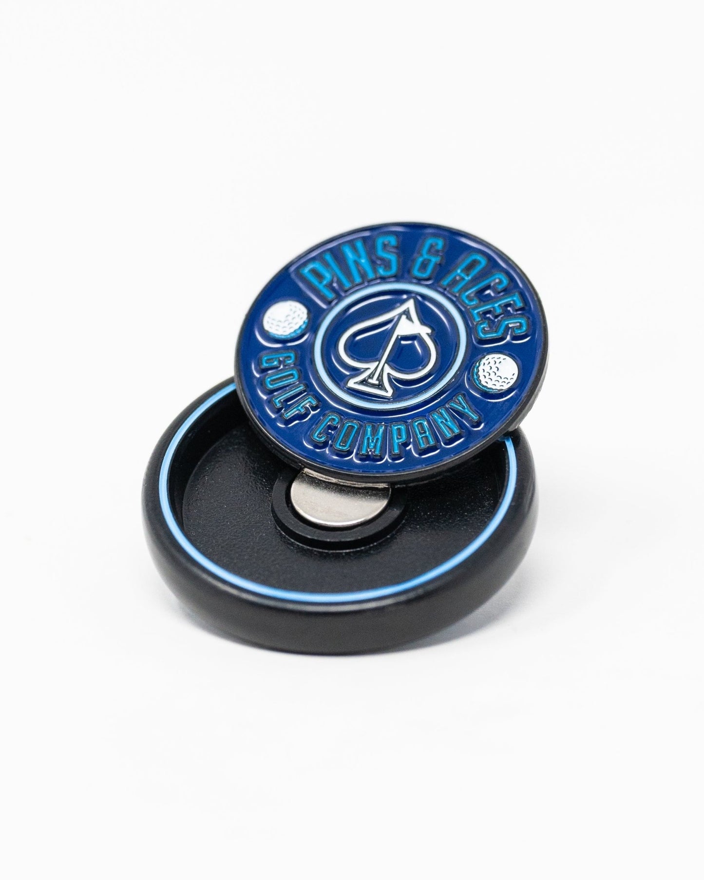 Pop Out Medallion Ball Marker - Navy - Club Rehab