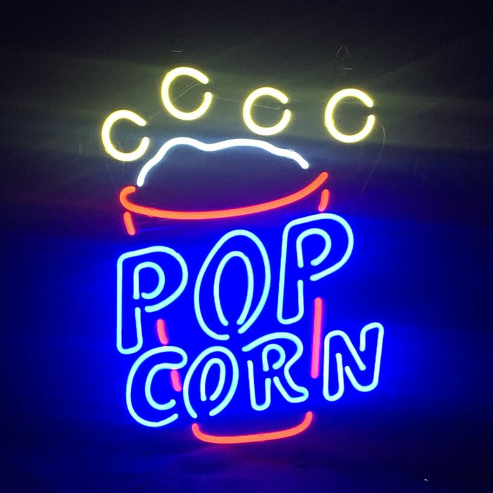 Popcorn Cup Neon Light Sign - Club Rehab