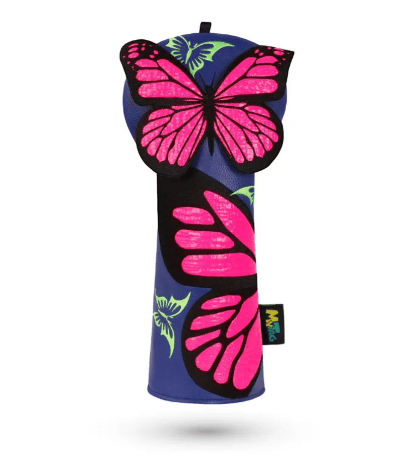 Premium Neon Butterfly Headcover - Club Rehab