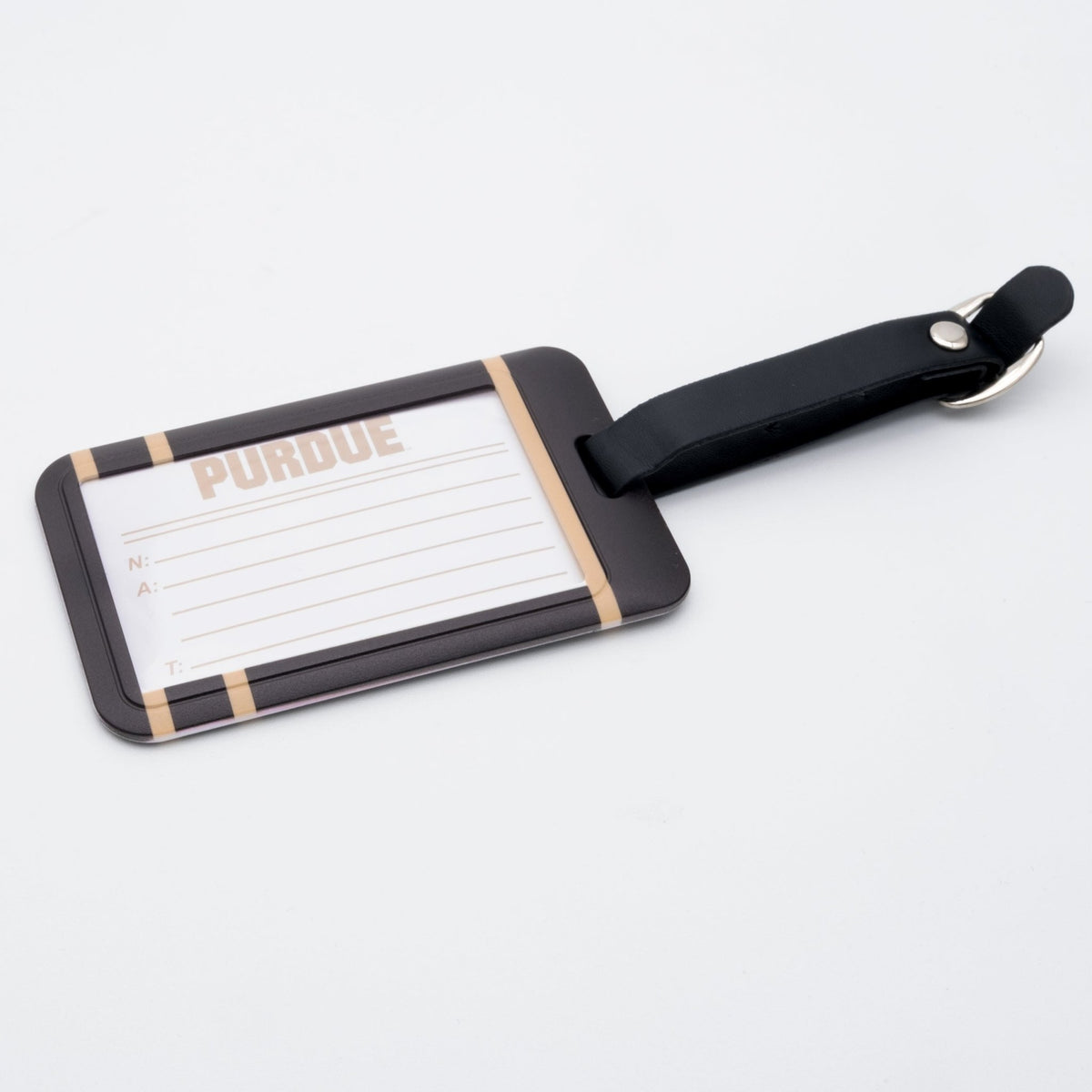 Purdue Boilermakers plastic golf bag tag by Team Golf, product photo 2