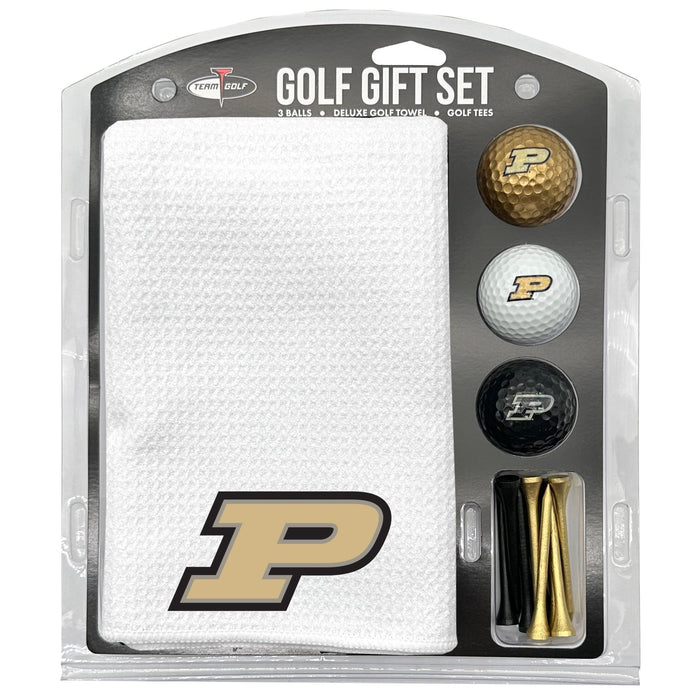 Purdue Boilermakers White Microfiber Towel Golf Gift Set - Club Rehab