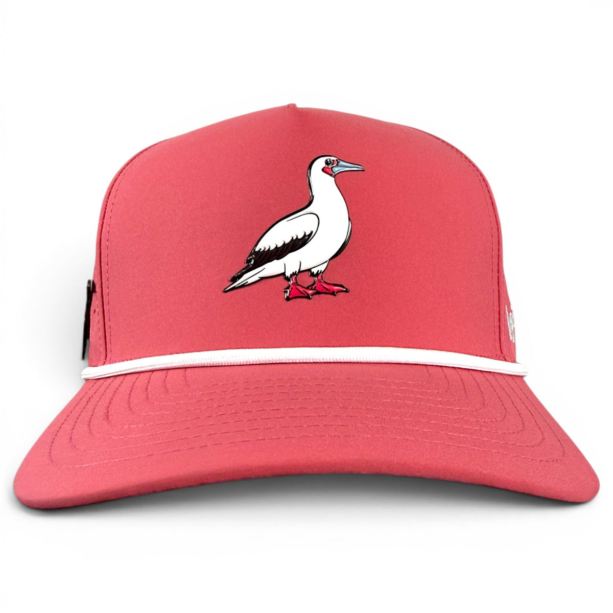 Redfoot Birdie Golf Hat | Snapback Cap | Built-in Magnetic Ball Marker Holder + Marker Included | Adjustable Red Footed Booby - Club Rehab