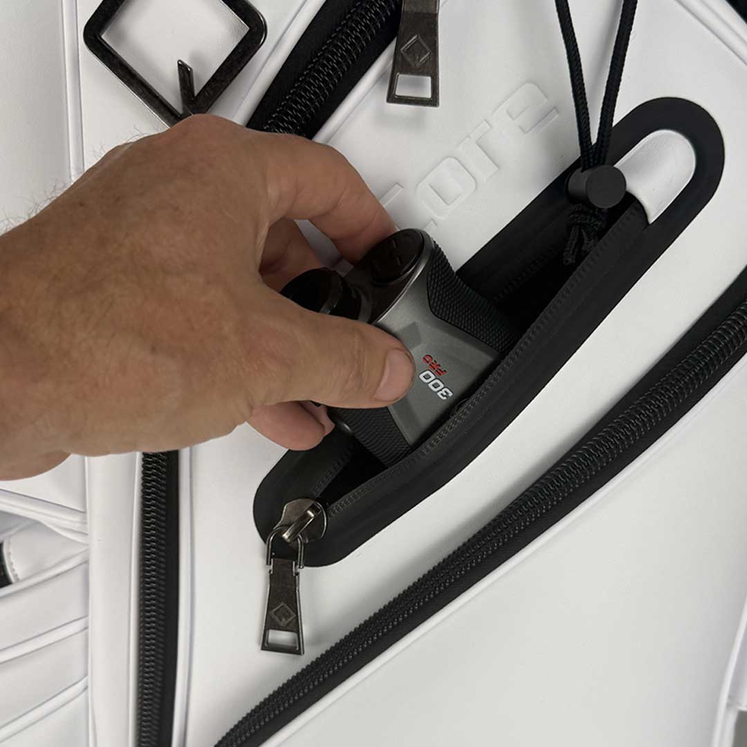 RevCore Lux Golf Cart Bag | 14 Way Velvet Lined Dividers - Winter White - Club Rehab