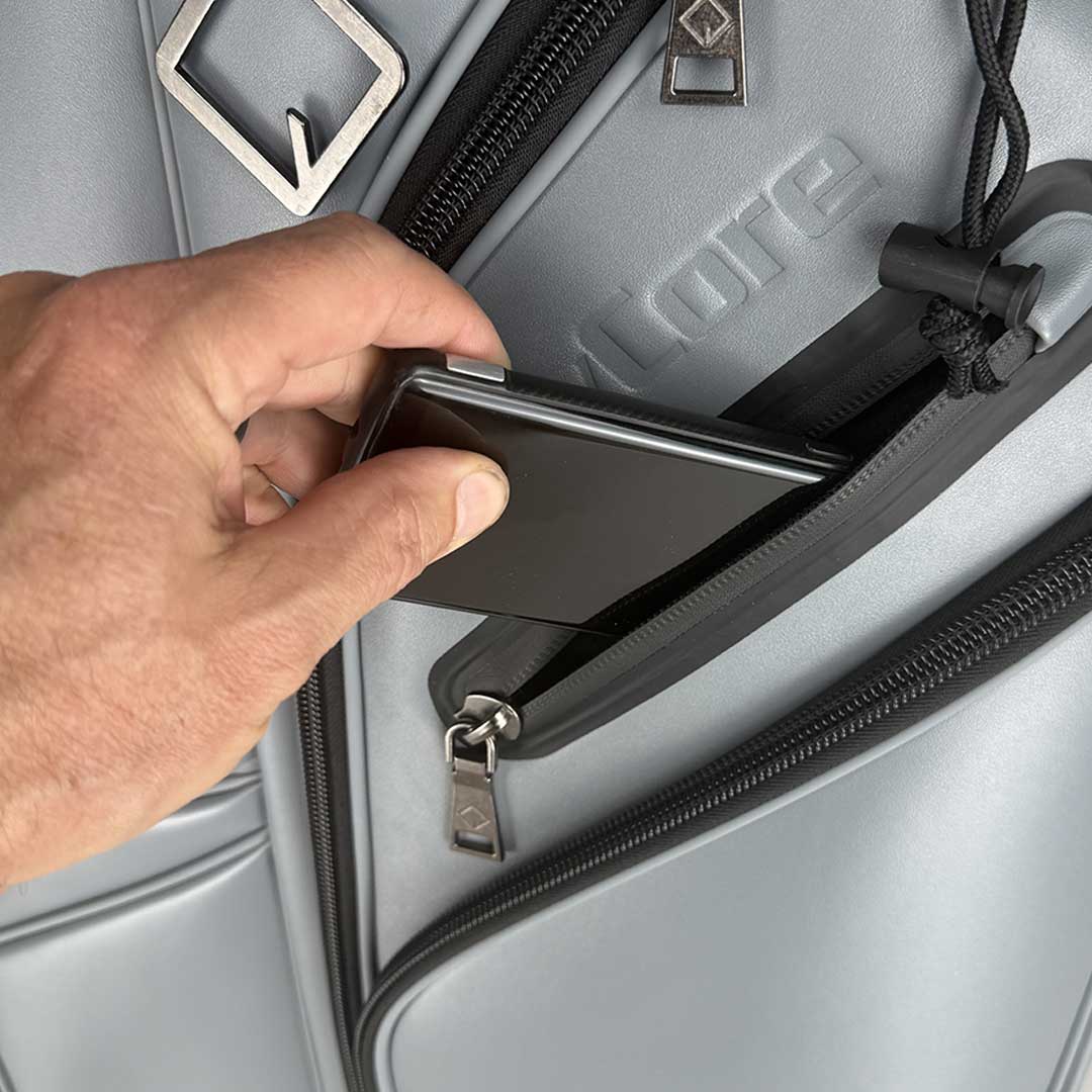RevCore Lux Golf Cart Bag | 14 Way Velvet Lined Dividers - Deep Grey - Club Rehab