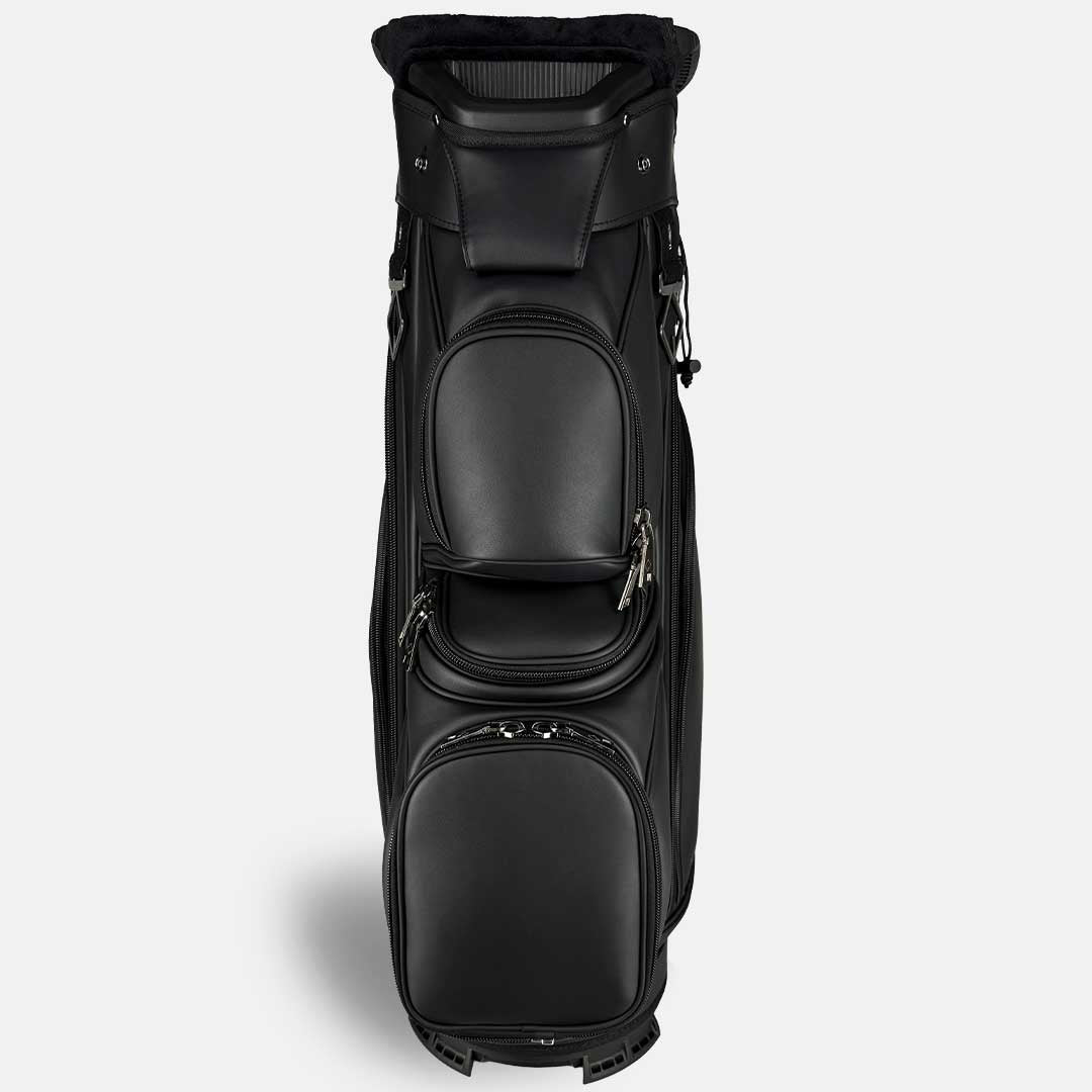 RevCore Lux Golf Cart Bag | 14 Way Velvet Lined Dividers - Matte Black - Club Rehab