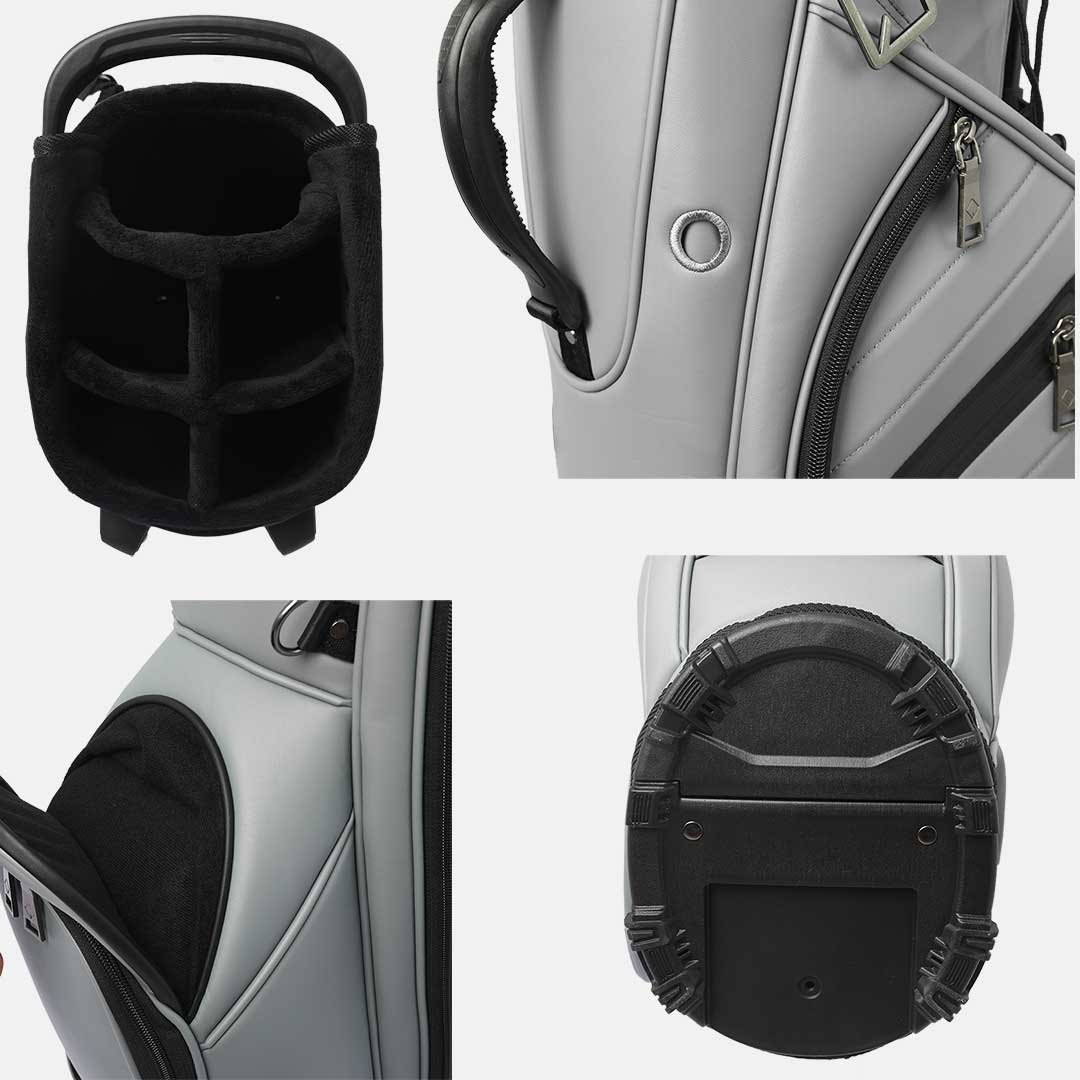 RevCore Lux LT Lightweight Stand Bag | 5 Way Velvet Lined Dividers - Deep Grey - Club Rehab