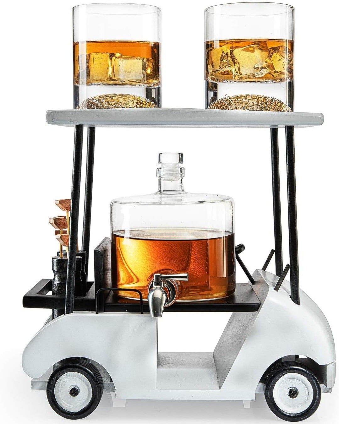Limited Edition Golf Cart Whiskey Decanter Set