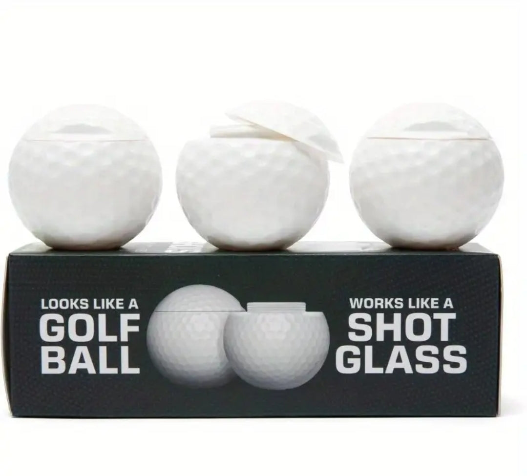 Golf Shots – Golf Ball Shot Glasses (Set of 3)