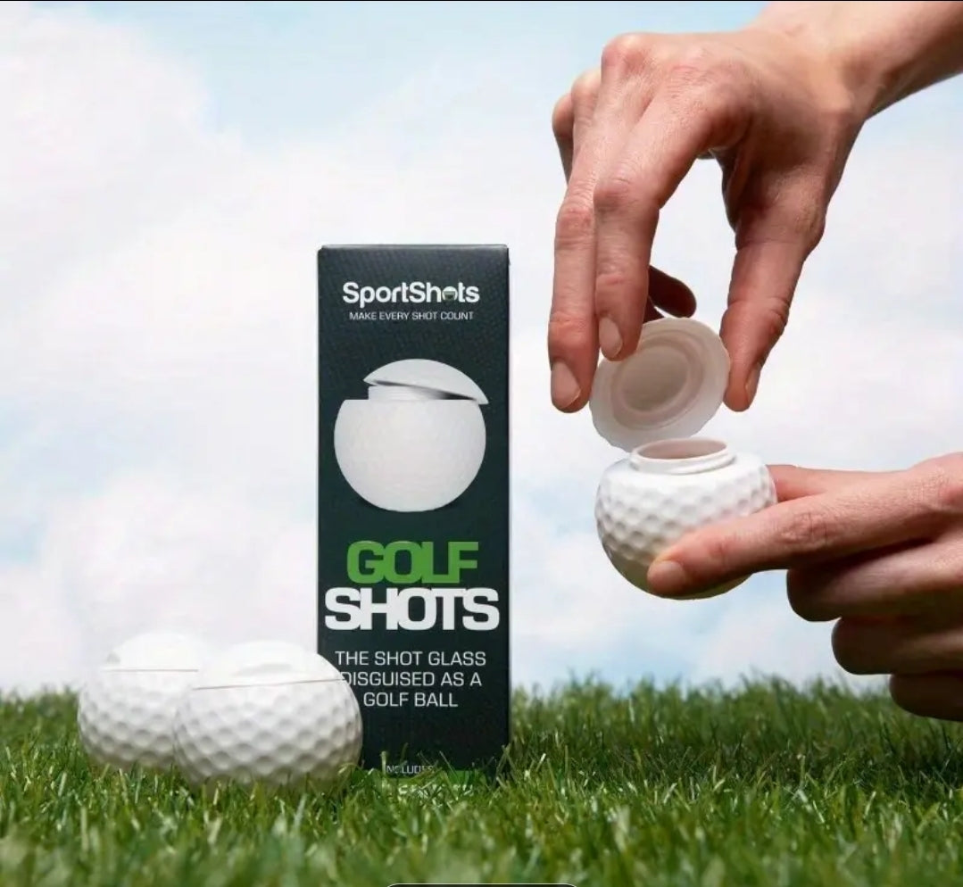 Golf Shots – Golf Ball Shot Glasses (Set of 3)