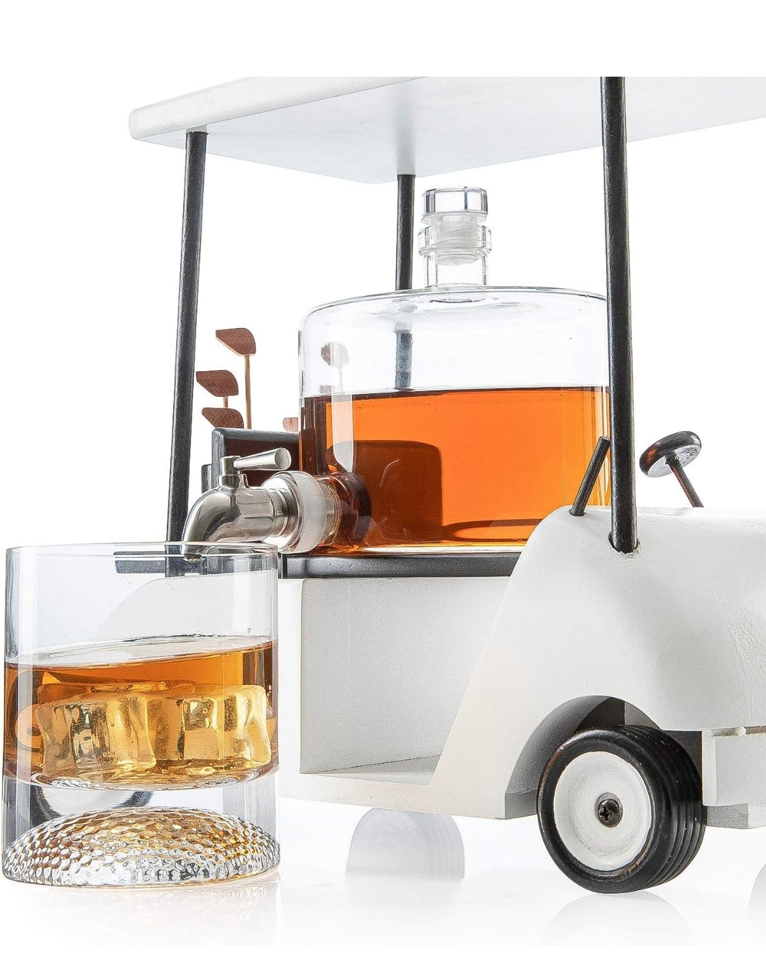 Limited Edition Golf Cart Whiskey Decanter Set