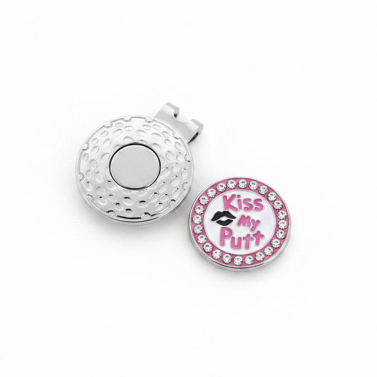Kiss My Putt Magnetic Golf Ball Marker