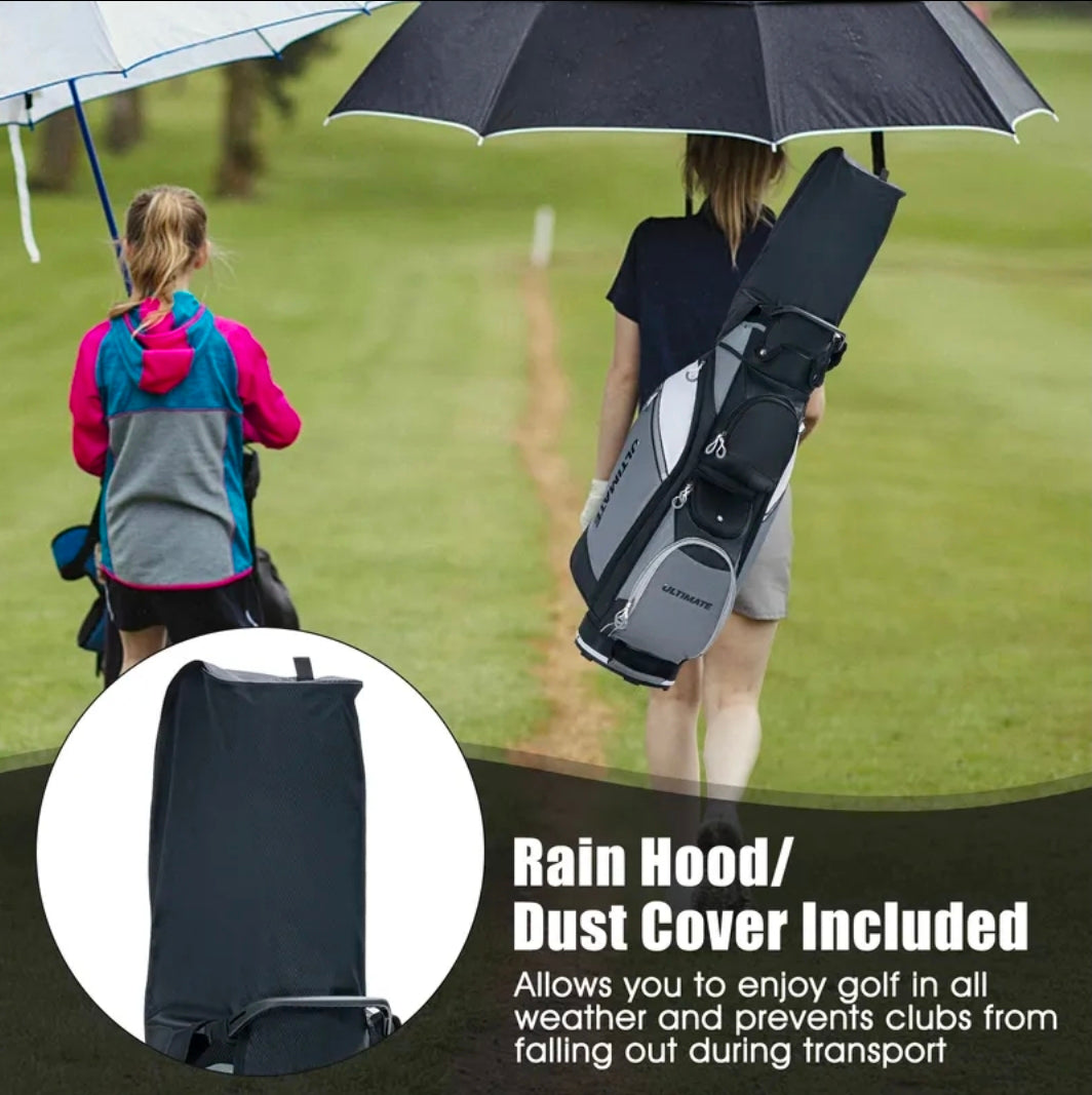 Pro Caddy 14-Way Golf Cart Bag with Rain Hood