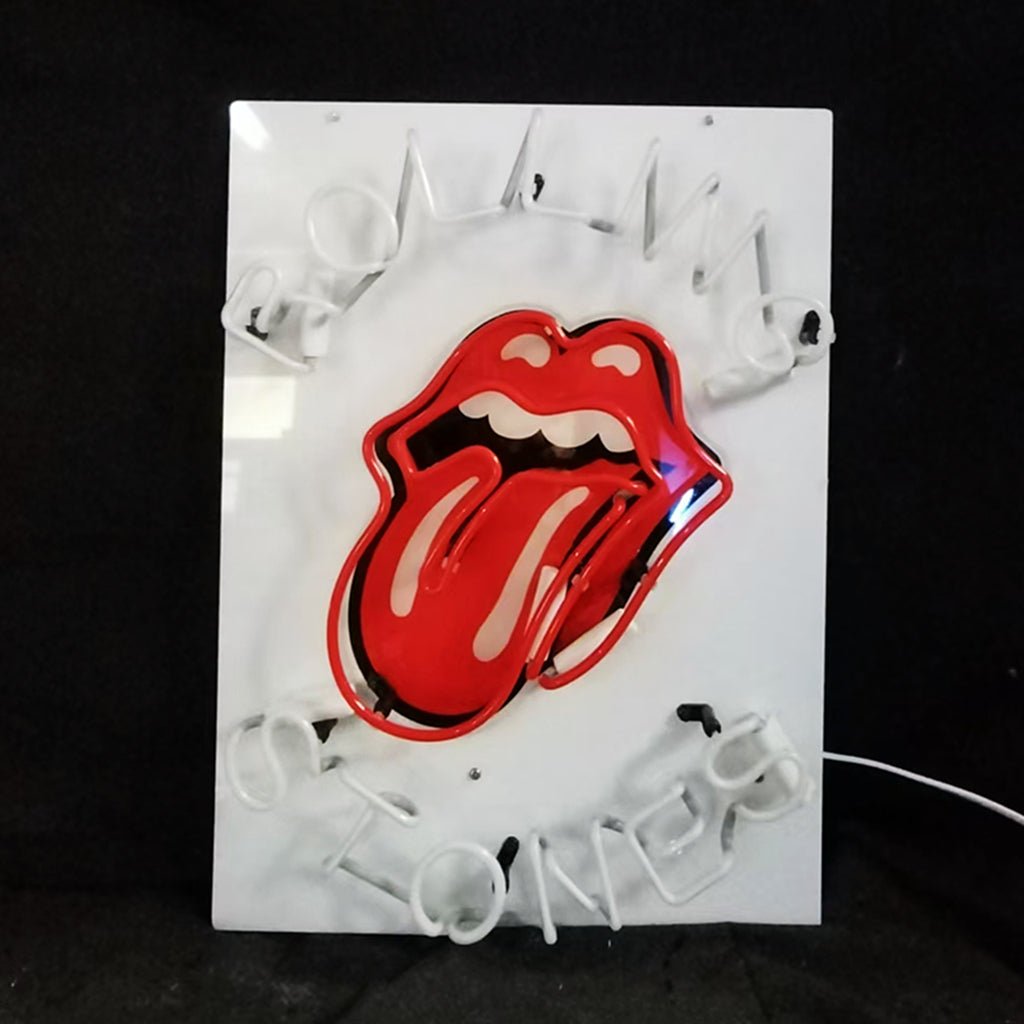 Rolling Stones Rock Roll Band Logo Neon Signs Light - Club Rehab