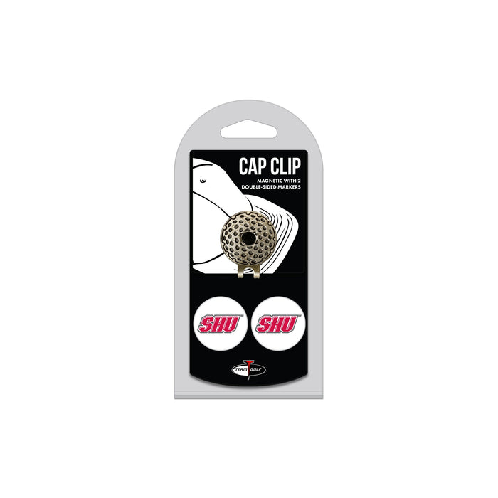 SACRED HEART hat clip with two golf ball markers