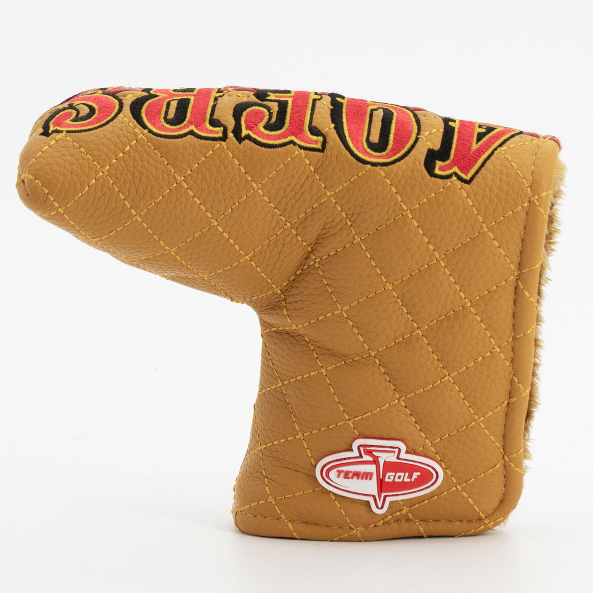 San Francisco 49ers Split Blade Putter quilted headcover, back view
