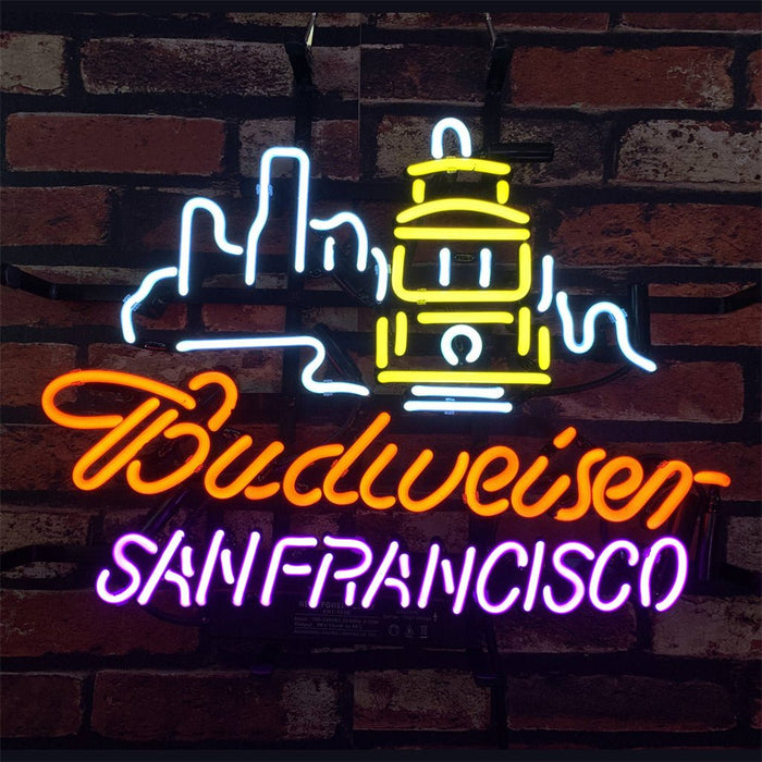 San Francisco City Syline Budweiser Neon Signs - Club Rehab