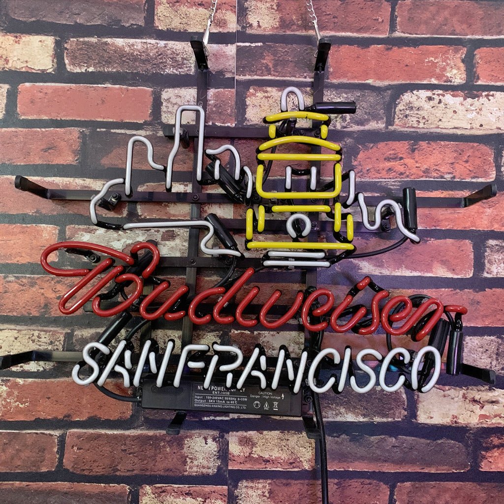 San Francisco City Syline Budweiser Neon Signs - Club Rehab