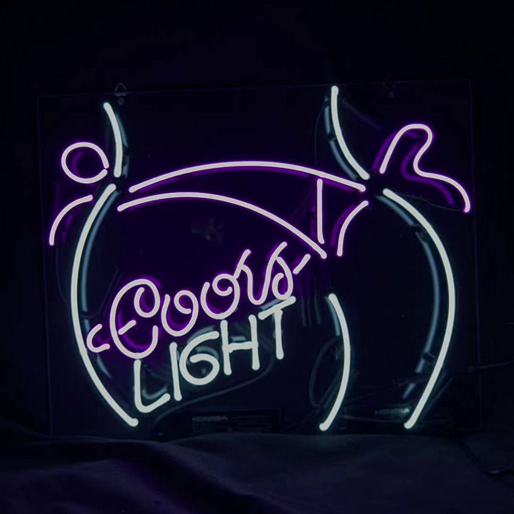Sexy Girl Butt with Coors Light Neon Signs Light - Club Rehab