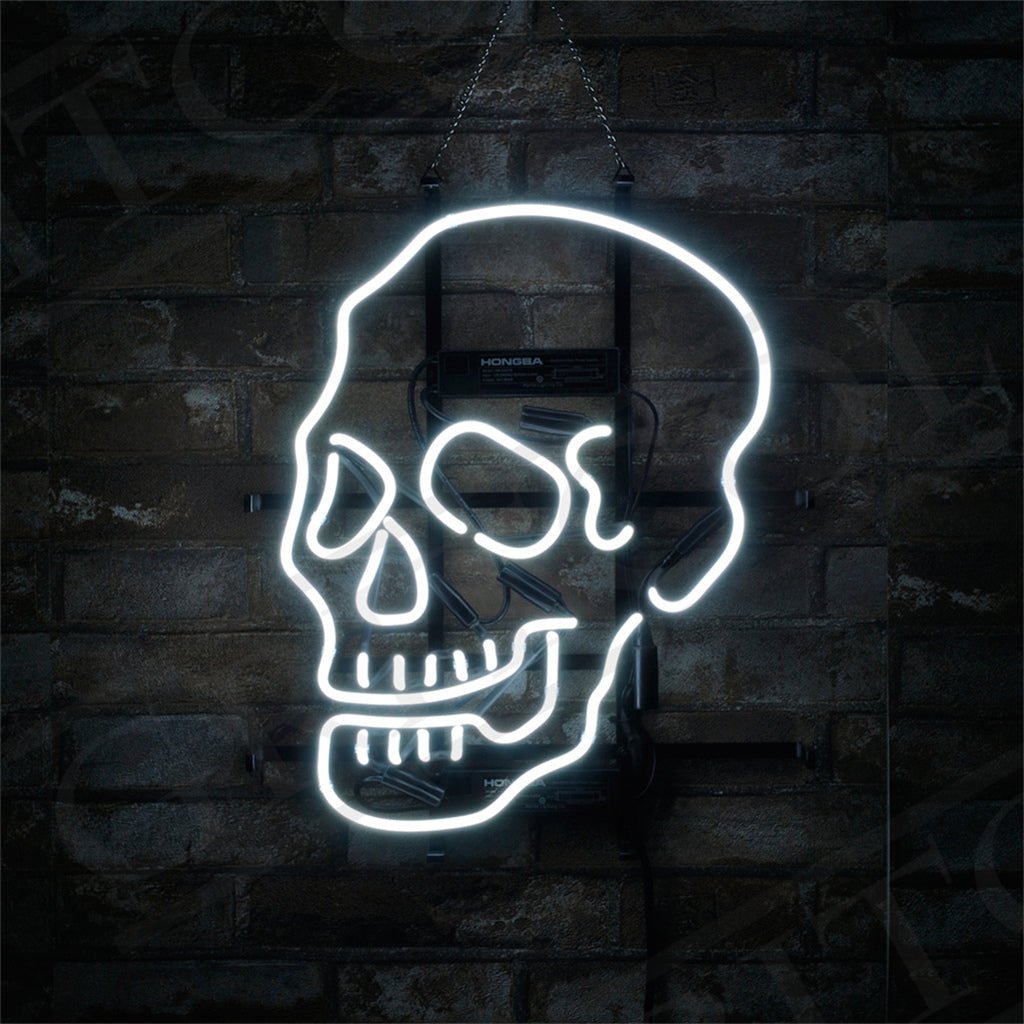 Skull Bone Shape Neon Ligh Sign - Club Rehab