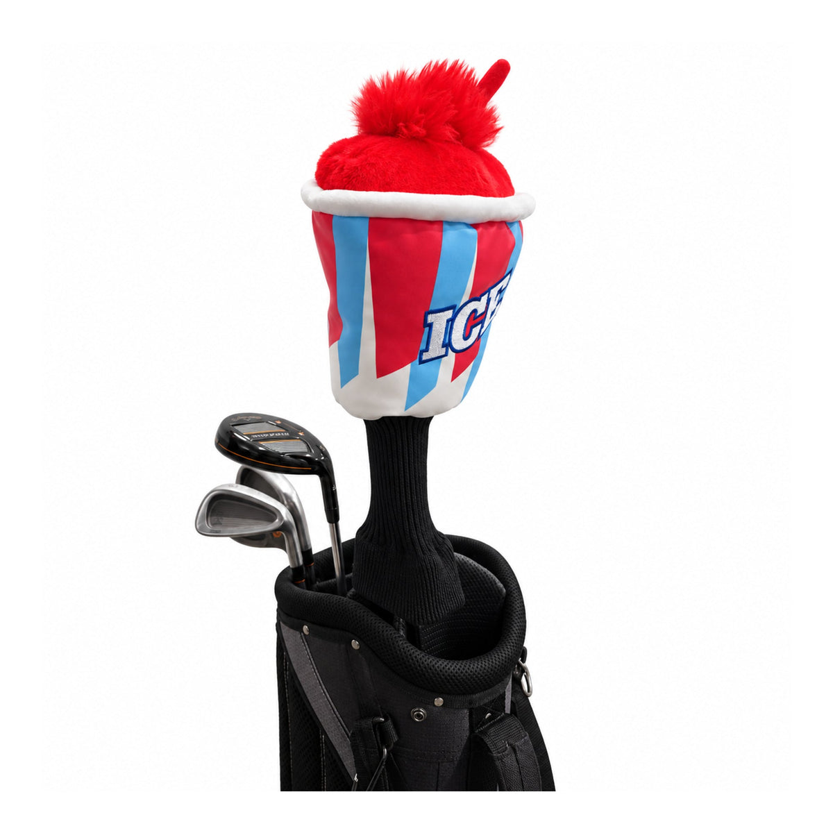 Slushie driver headcover, in bag side view