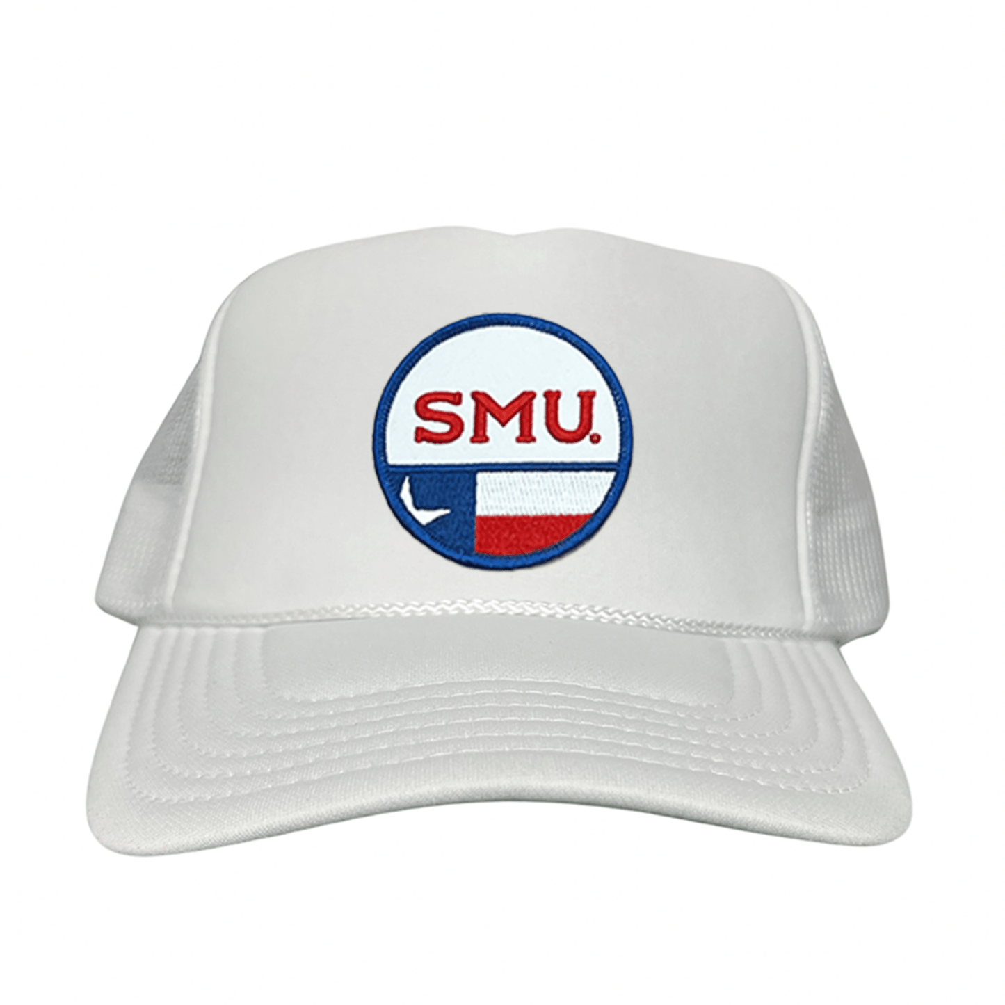 SMU Circle State / Hat / 255 / SMU035 / MM - Foam White Mesh Snapback - Club Rehab