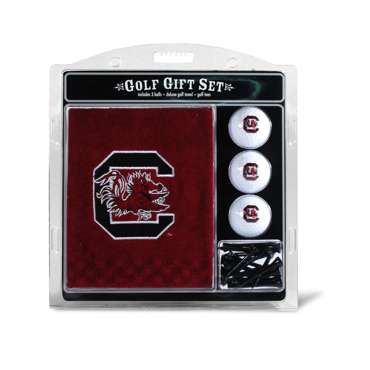 South Carolina Gamecocks Embroidered Towel Golf Gift Set