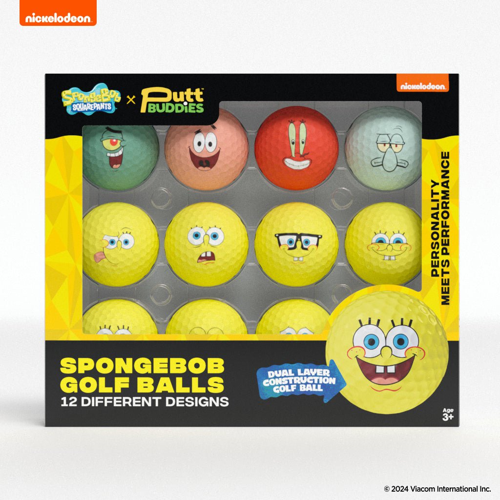 Spongebob Squarepants Golf Balls - 12 Pack