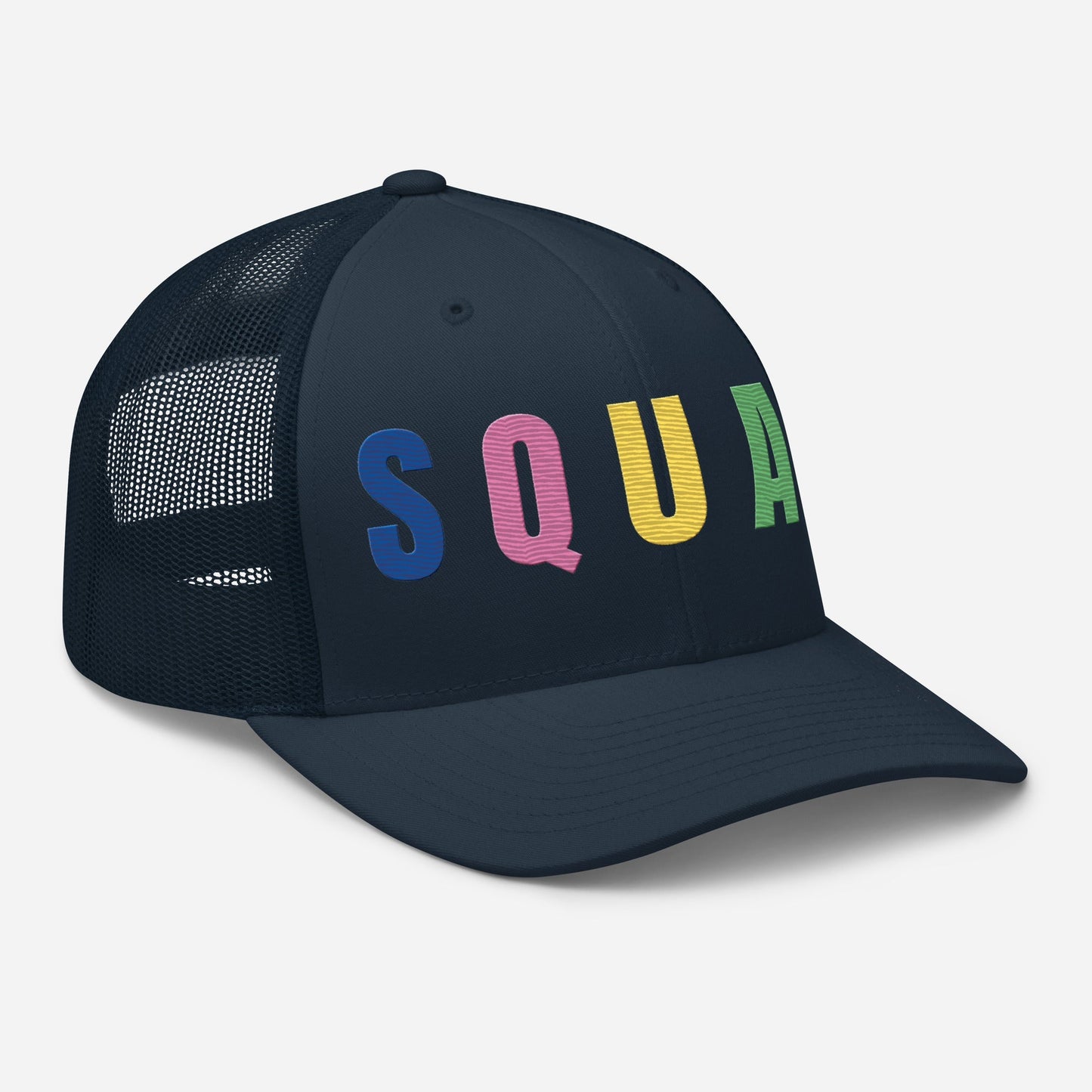 SQUAD Embroidered Women’s Golf Hat - Birdie Pop Collection - Navy - Club Rehab