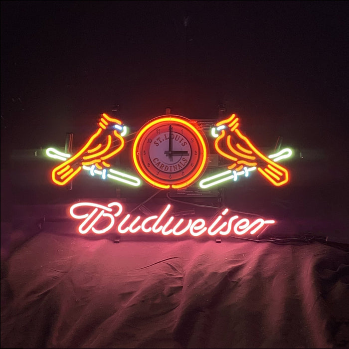 St. Louis Cardinals with Budweiser Neon Signs Light - Club Rehab