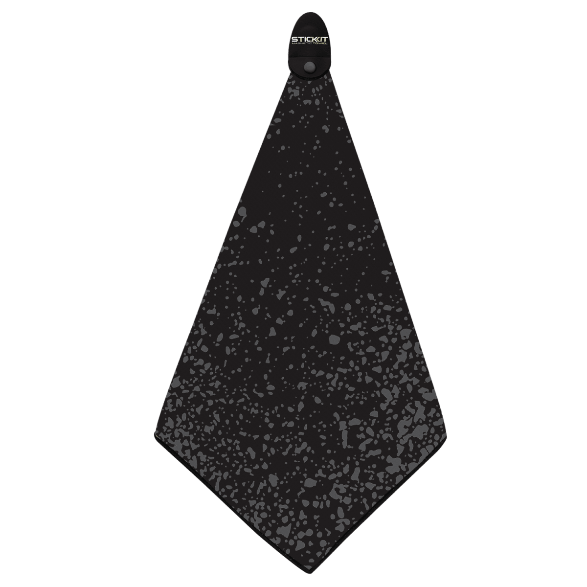 STICKIT Magnetic Golf Towel Graphic in Splatter Paint Black/Grey