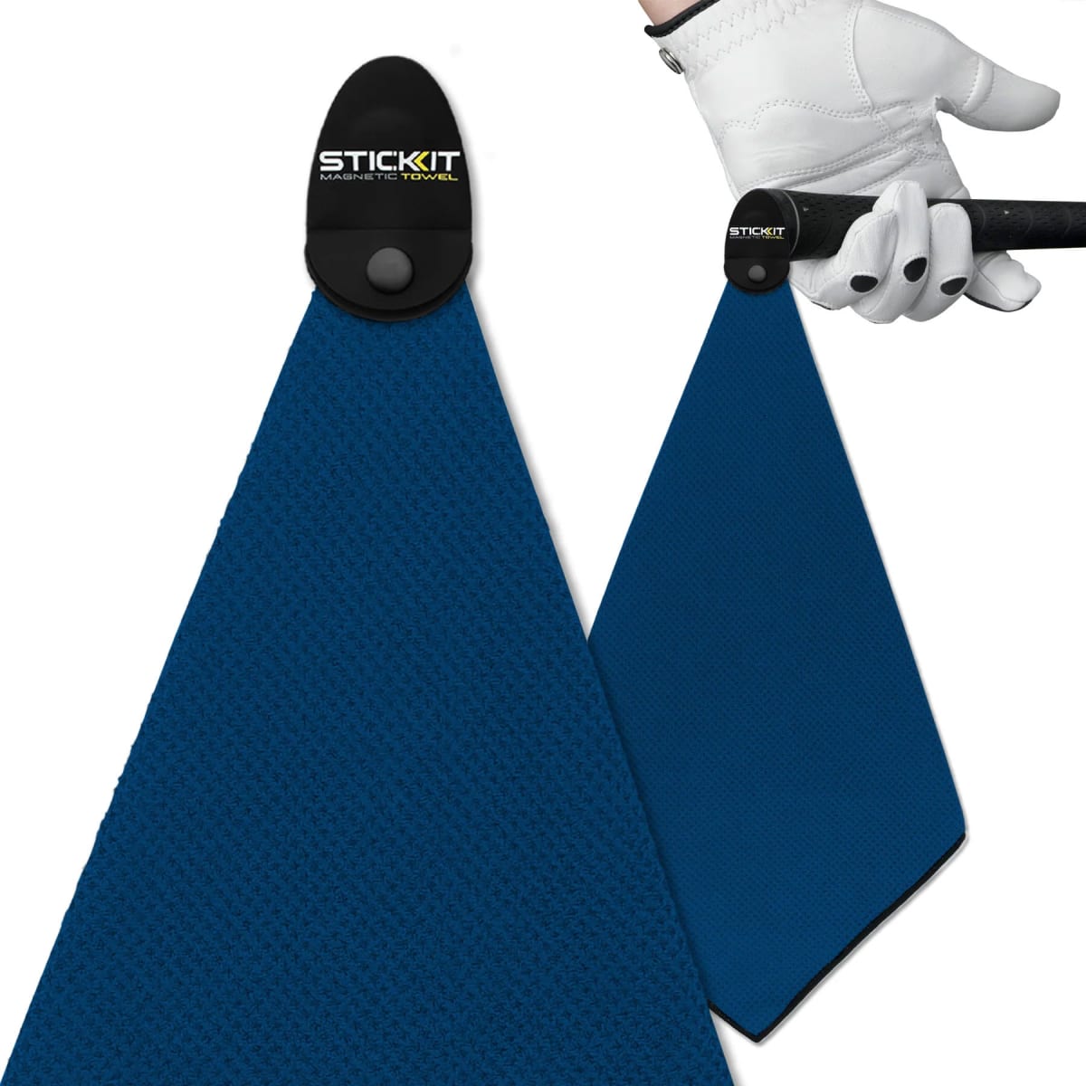 STICKIT Magnetic Mini Golf Towel in Navy