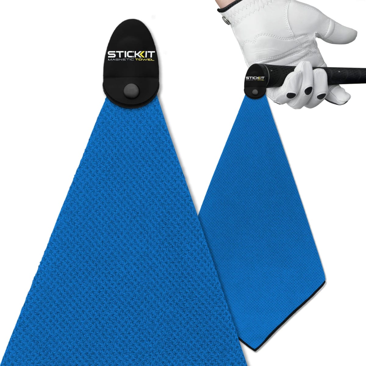 STICKIT Magnetic Mini Golf Towel in Royal Blue