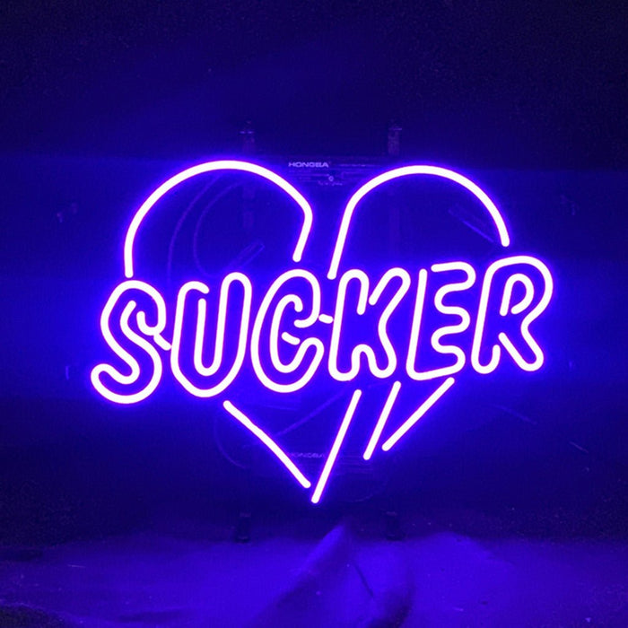 Sucker Heart Neon Signs - Club Rehab