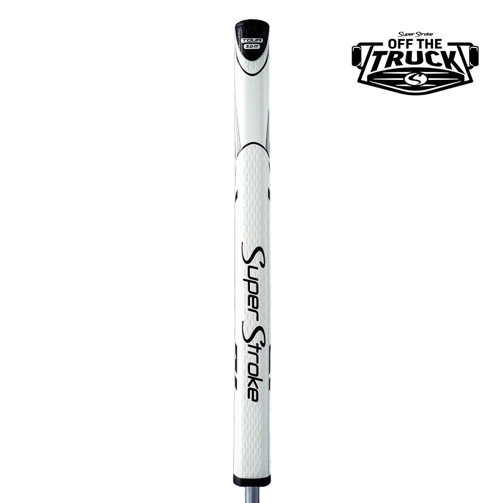 SuperStroke Zenergy Tour 3.0 17-inch putter grip in White/Black