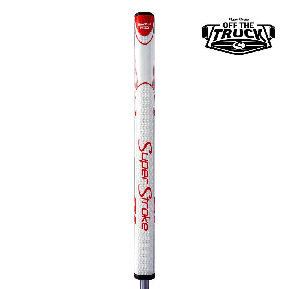 SuperStroke Zenergy Tour 3.0 17-inch putter grip in White/Red