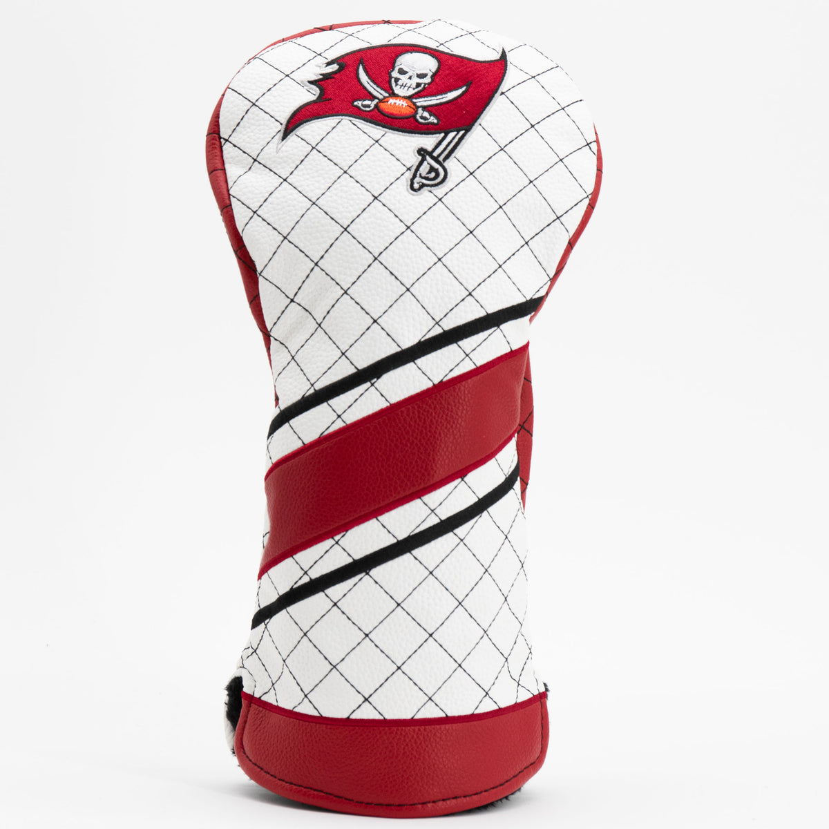Tampa Bay Buccaneers Striped Driver quilted headcover, front view