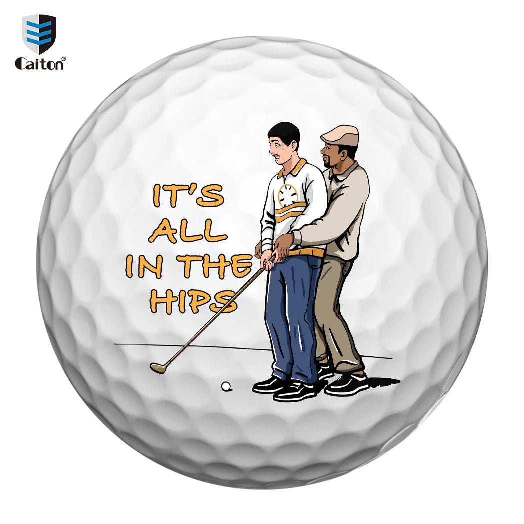 “Tap It In” Funny Golf Ball 4 - Pack – Happy - Inspired Gag Gift Set - Club Rehab