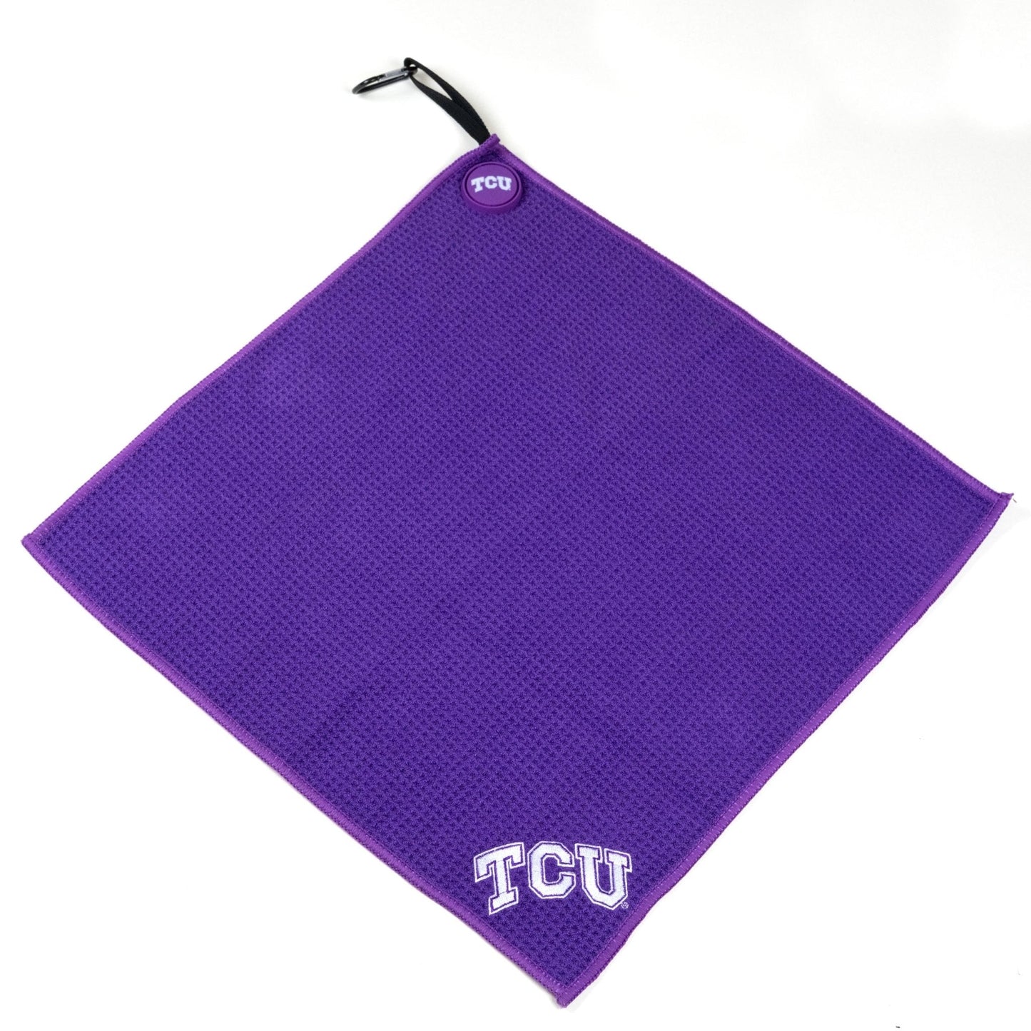 TCU Horned Frogs NCAA Magnetic Embroidered Golf Towel – 15" x 15" - Club Rehab